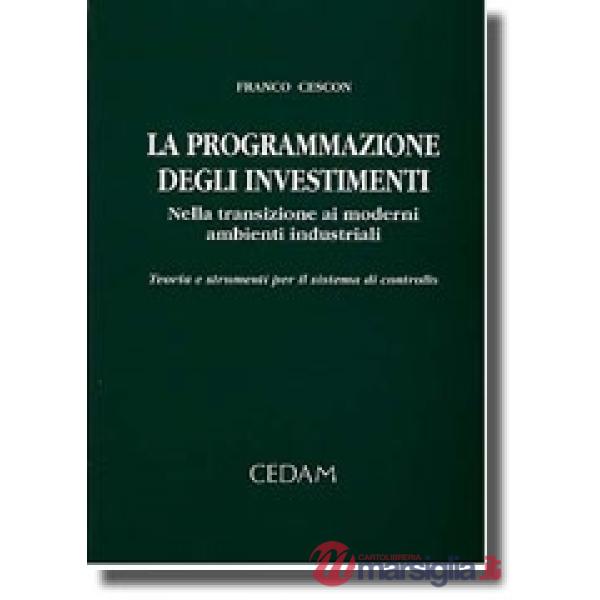 La programmazione degli investimenti. Nella transizione ai moderni ambienti industriali. Teoria e strumenti per il sistema di co