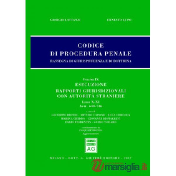 Codice di procedura penale. Rassegna di giurisprudenza e di dottrina