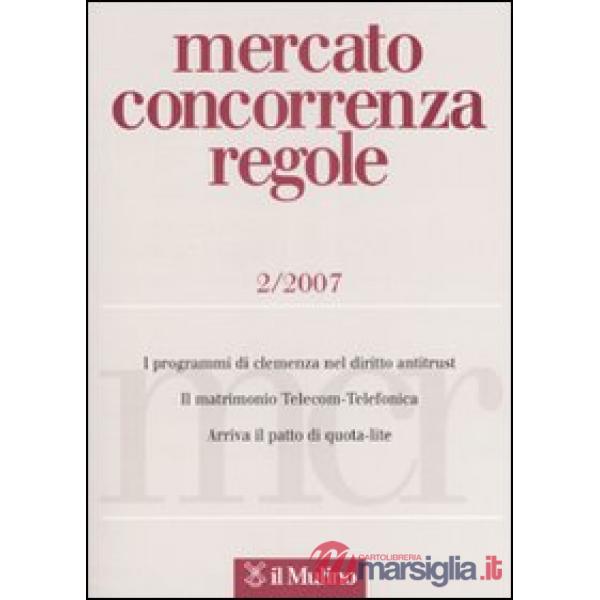 Mercato concorrenza regole n. 2/2007