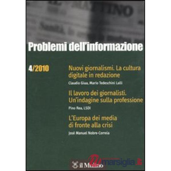 Problemi dell'informazione (2010). Vol. 4