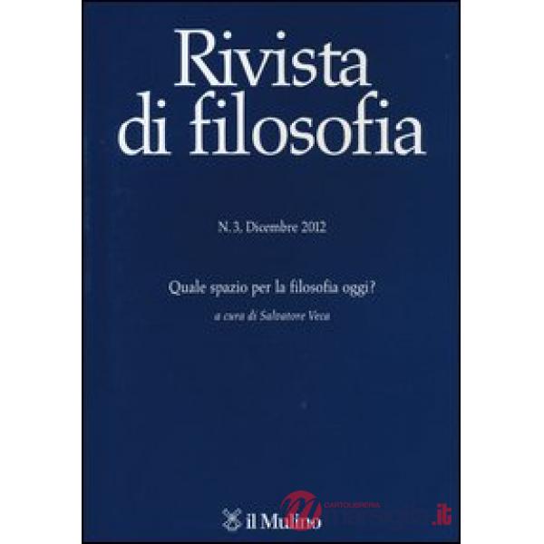 Rivista di filosofia (2012). Vol. 3