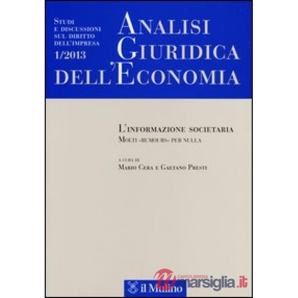 Analisi giuridica dell'economia (2013). Vol. 1
