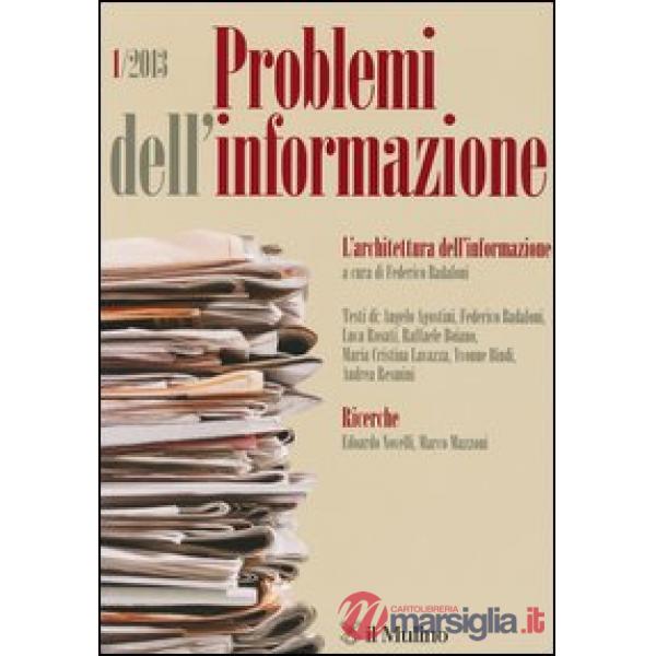 Problemi dell'informazione (2013). Vol. 1
