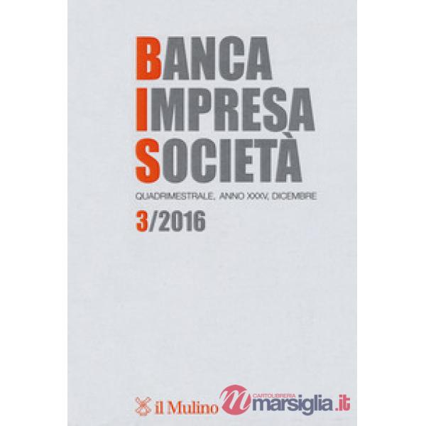 Banca impresa società (2016). Vol. 3