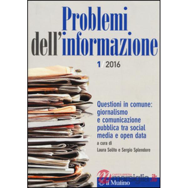 Problemi dell'informazione (2016). Vol. 1