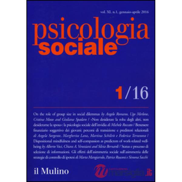 Psicologia sociale (2016). Vol. 1