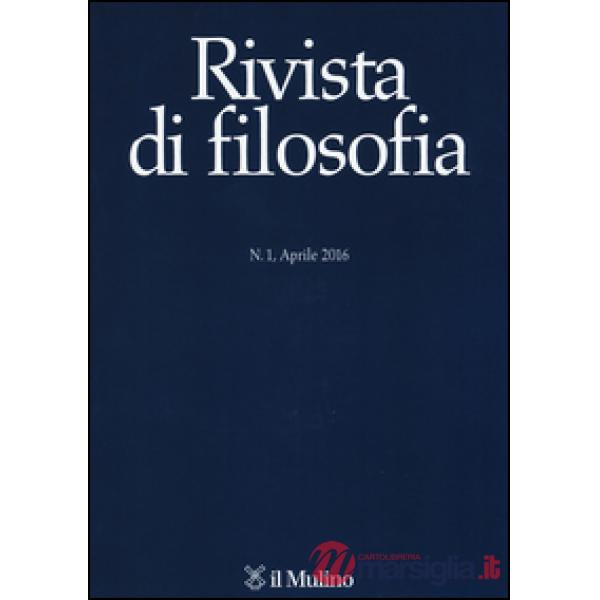 Rivista di filosofia (2016). Vol. 1
