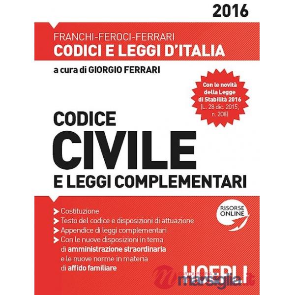 CODICE CIVILE 2016