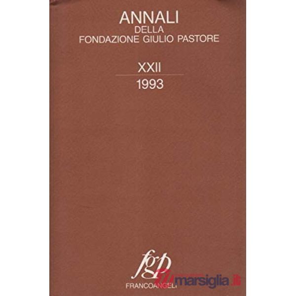 Annali - Volume XXII - 1993