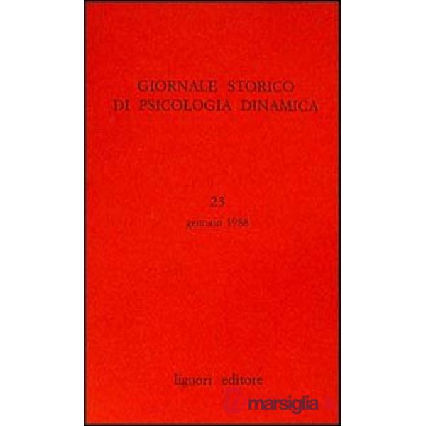 Giornale storico di psicologia dinamica. Vol. 23