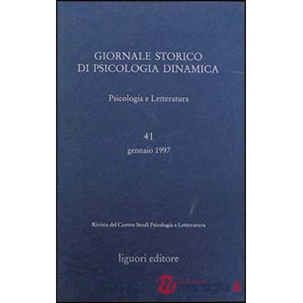 Giornale storico di psicologia dinamica. Vol. 41