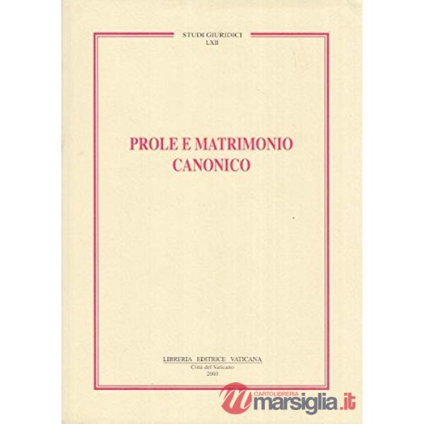 Prole e matrimonio canonico