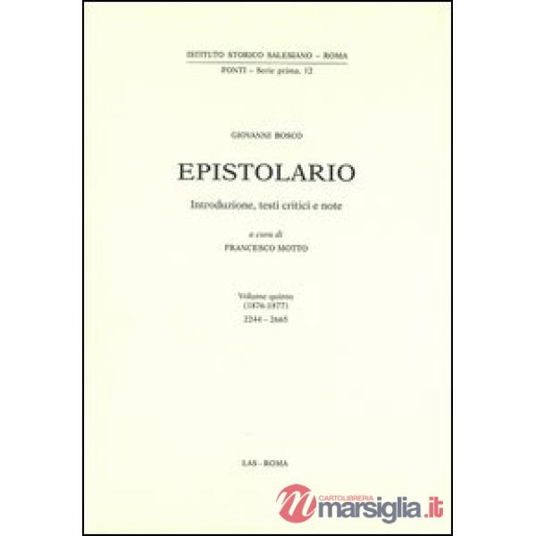 Epistolario. Vol. 5: 1876-1877