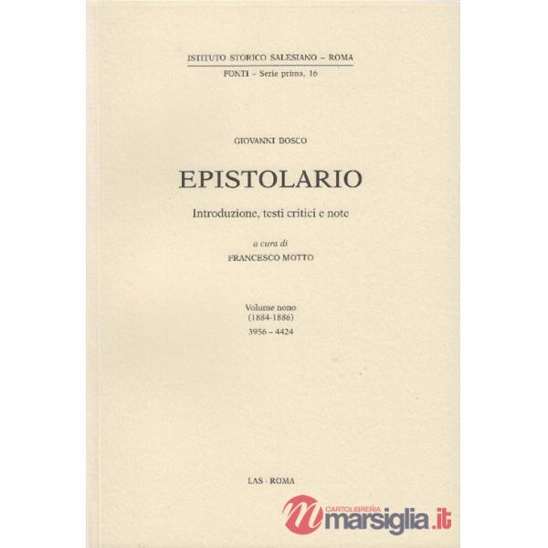 Epistolario. Vol. 9: 1884-1886