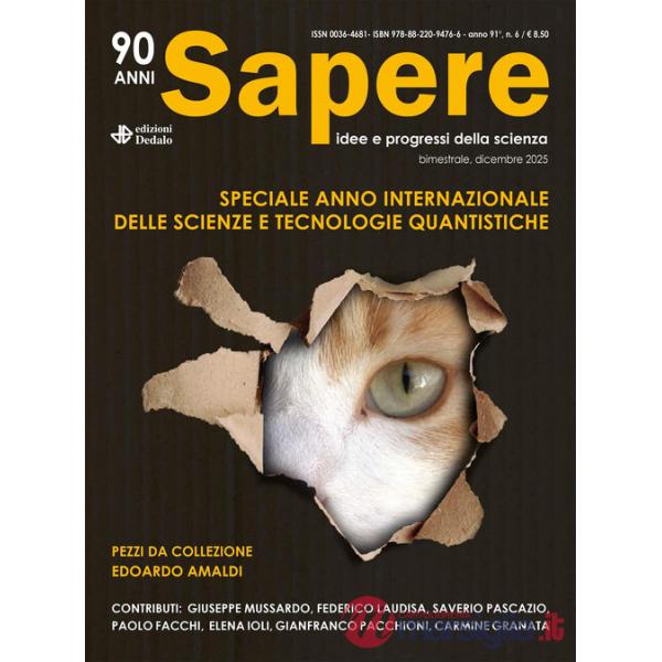 Sapere. Idee e progressi della scienza (2025). Vol. 6