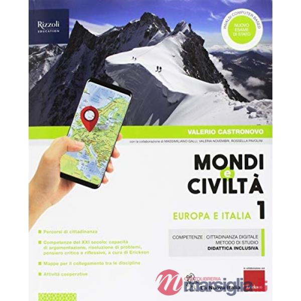 MONDI E CIVILTA' 1 VOL. + QUAD. + REGIONI D'ITALIA SET MAIOR