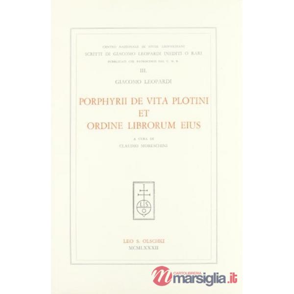 Porphyrii de vita Plotini et ordine librorum eius