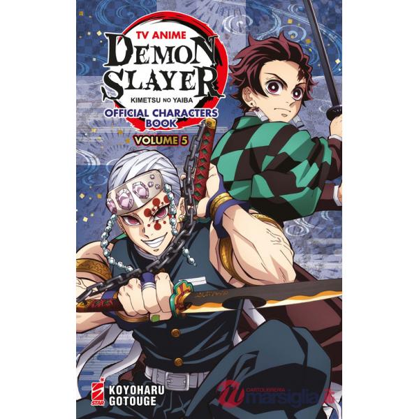 TV anime Demon slayer. Kimetsu no yaiba official characters book. Con mini poster. Con Adesivi. Vol. 5