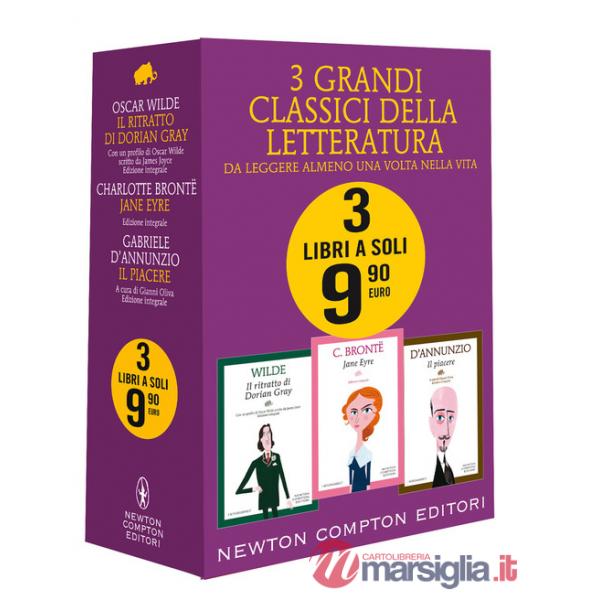 3 grandi classici: Il ritratto di Dorian Gray-Jane Eyre-Il piacere. Ediz. integrale