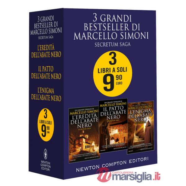 3 grandi bestseller di Marcello Simoni. Secretum Saga: L'eredità dell'abate nero-Il patto dell'abate nero-L'enigma dell'abate ne