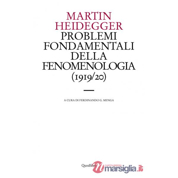 Problemi fondamentali della fenomenologia (1919-20)