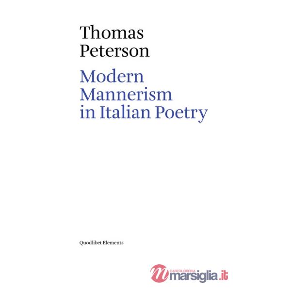 Modern mannerism in italian poetry