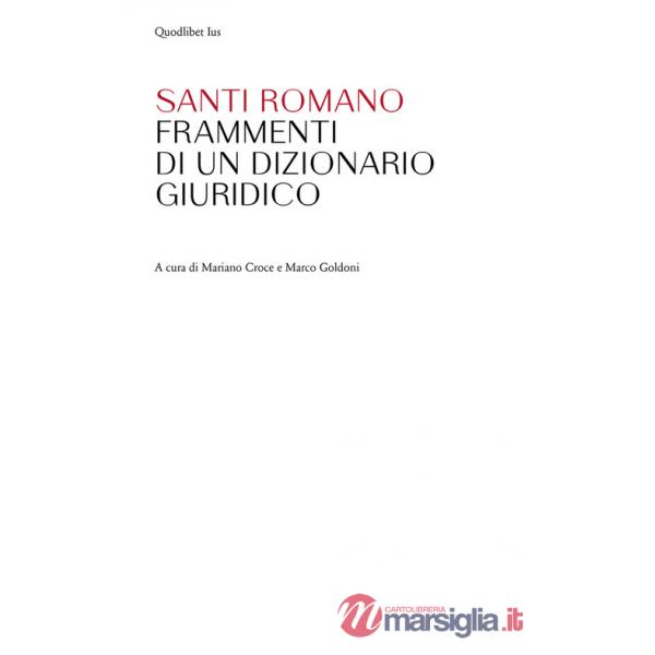 Frammenti di un dizionario giuridico