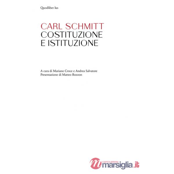 Costituzione e istituzione
