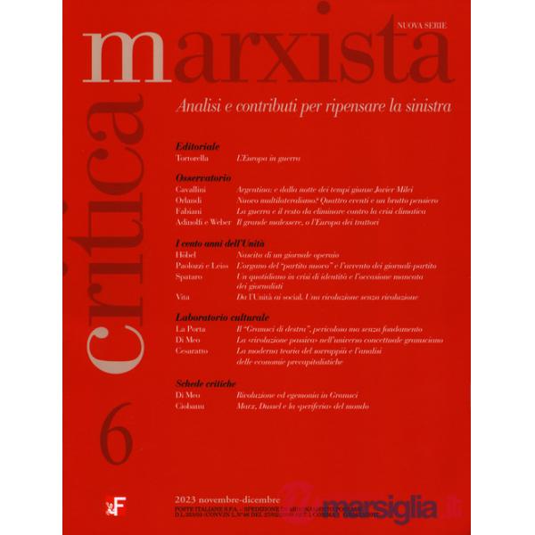Critica marxista (2023). Vol. 6