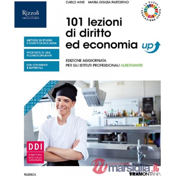 101 LEZIONI DI DIRITTO ED ECONOMIA UP VOL. ALBERGHIERI + HUB KIT