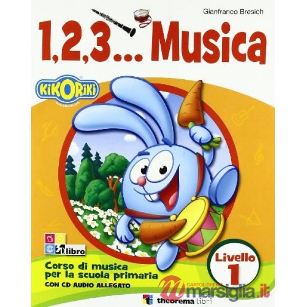 1, 2, 3... MUSICA 1 LIV. + CD