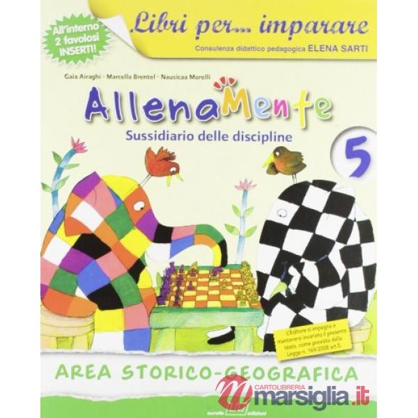 LIBRI PER IMPARARE 5 ALLENAMENTE AREA STORICO GEOG