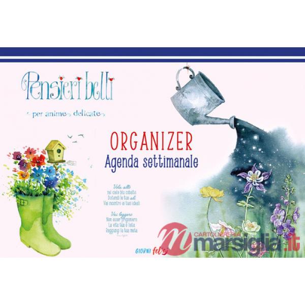 Agenda settimanale Pensieri belli per anime delicate. Organizer