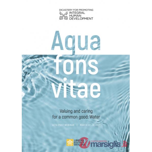 Aqua fons vita. Valuing and caring for a common good: Water. Acta post webinar. March 22-26, 2021. Ediz. multilingue