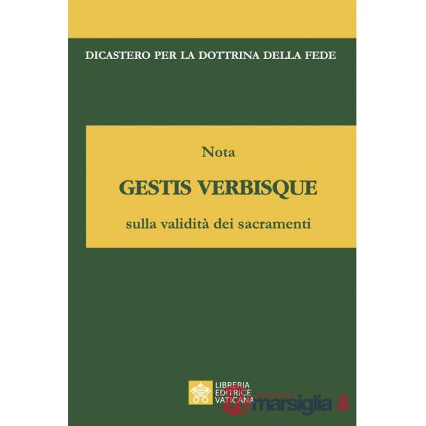 Nota gestis verbisque sulla validità dei sacramenti