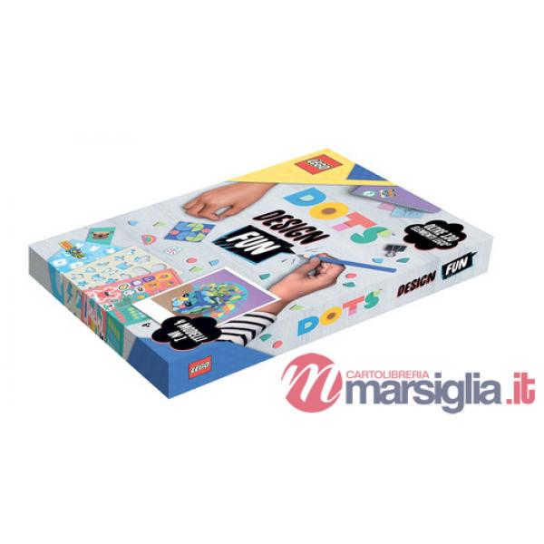 Lego dots design fun. Con Dots. Con set Lego®. Con stencil. Con Adesivi