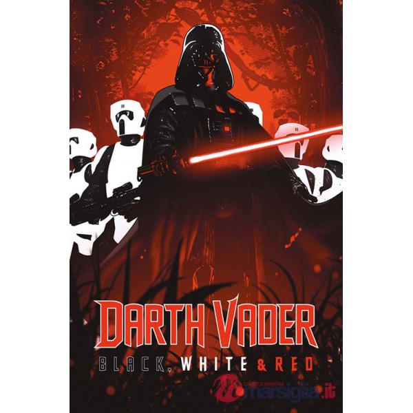 Darth Vader. Black, white & red