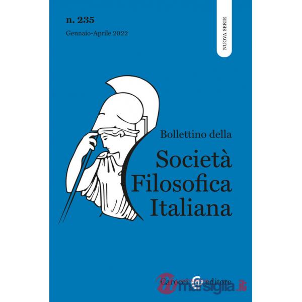 Bollettino della società filosofica italiana. Nuova serie (2022). Vol. 1