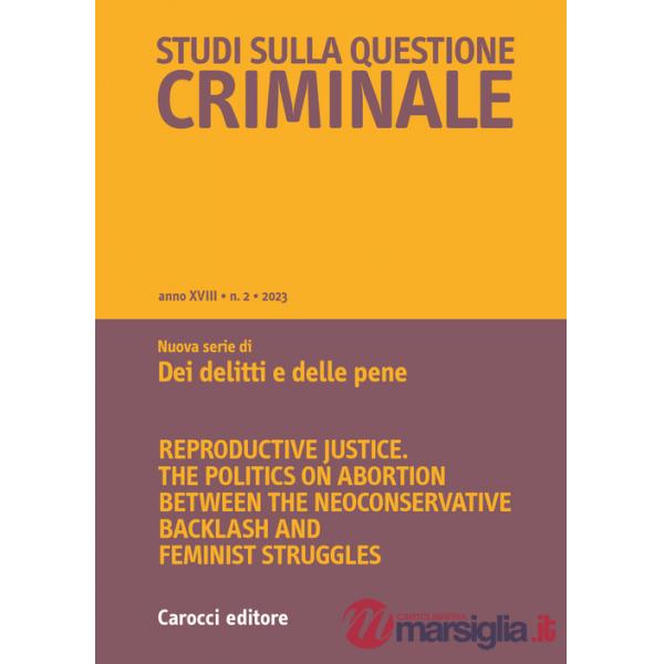 Studi sulla questione criminale (2023). Vol. 2