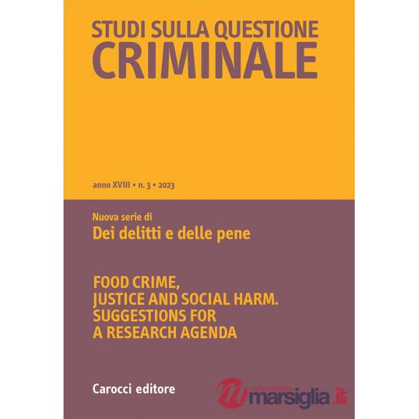 Studi sulla questione criminale (2023). Vol. 3