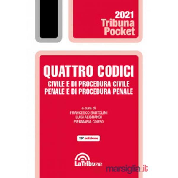 Quattro codici. Civile e di procedura civile, penale e di procedura penale