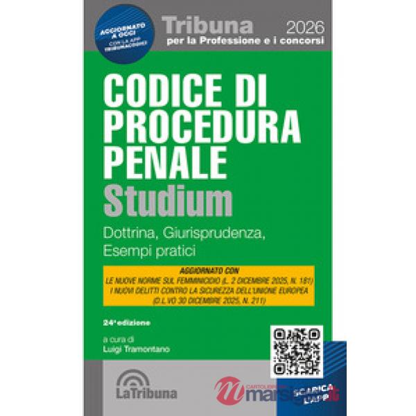 Codice di procedura penale Studium. Dottrina, giurisprudenza, schemi, esempi pratici