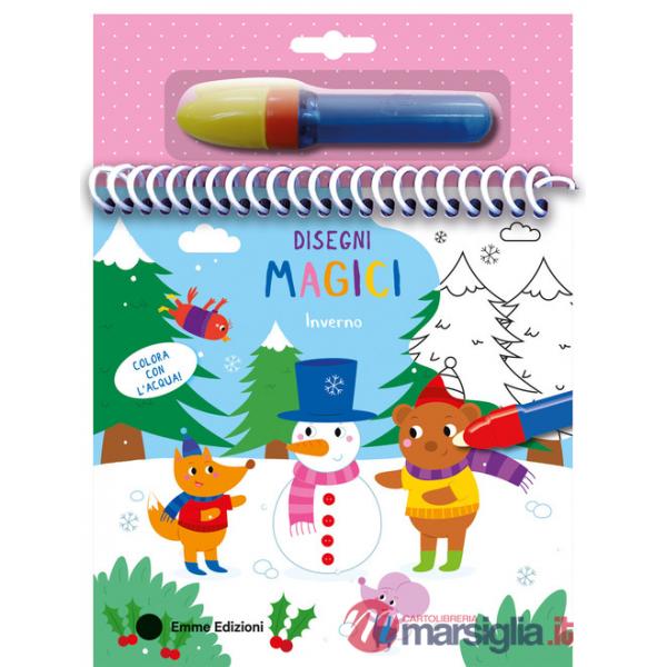 Inverno. Disegni magici. Ediz. a colori. Con pennarello ad acqua