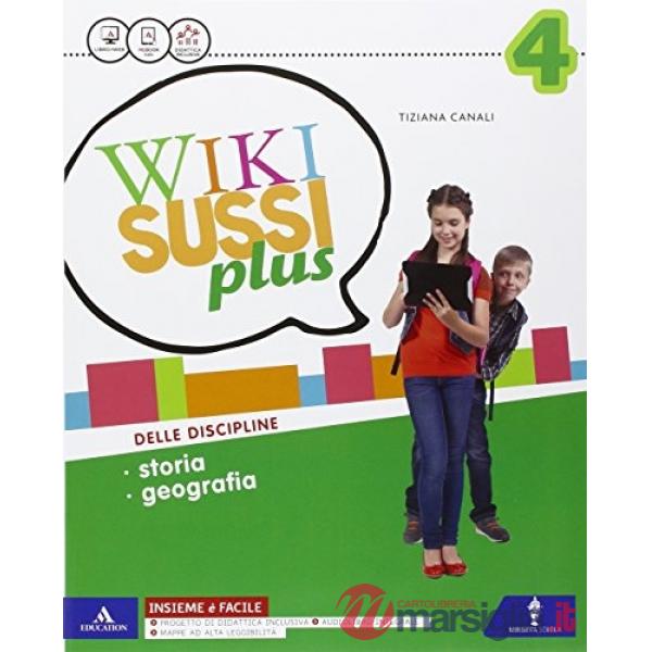 WIKISUSSI PLUS ANTROPOLOGICO VOL. 4 + QUADERNO STO/GEO + ATLANTE