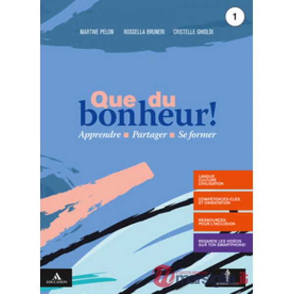 QUE DE BONHEUR! 1 + LIRE LA FRANCE + OTTAVINO VERBI + CDMP3 + DVD HUB