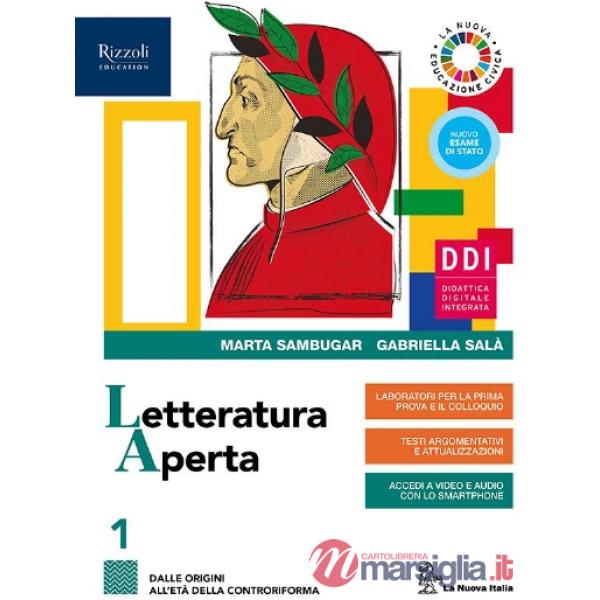 LETTERATURA APERTA VOL. 1 + CONTENUTI ESSENZIALI + TESTI PER RIFLETTER