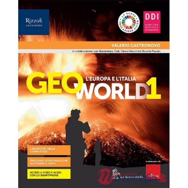 GEOWORLD 1 VOL. 1 + ATL. GUIDATO + LA NUOVA EDUCAZIONE CIVICA + HUB KI
