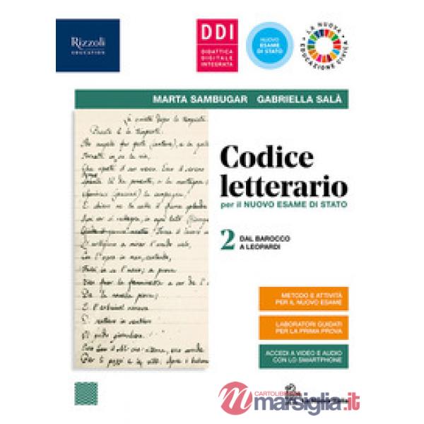 CODICE LETTERARIO 2020 LIBRO MISTO CON LIBRO DIGITALE