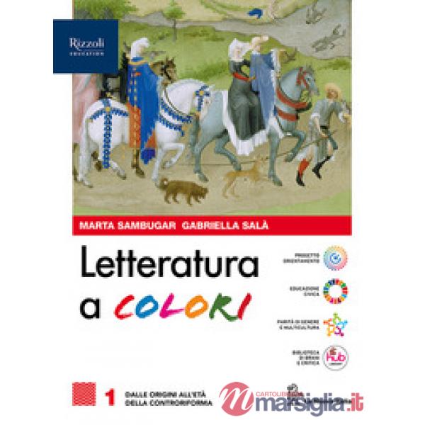 LETTERATURA A COLORI VOL. 1 + LABOATORIO + CONTENUTI DI BASE + DIVINA