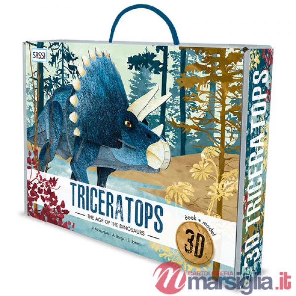 3D Triceratops. The Age of the Dinosaurs. Con Giocattolo